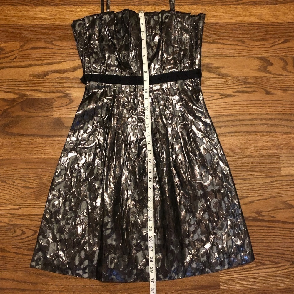 Tory Burch “Rennie”Gunmetal & Black Animal Print Dress - 4 - Picture 11 of 14